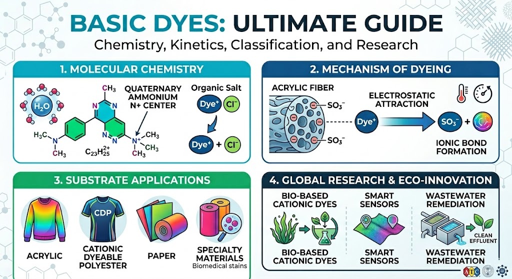 Basic Dyes: Ultimate Guide to Chemistry, Classification & Application