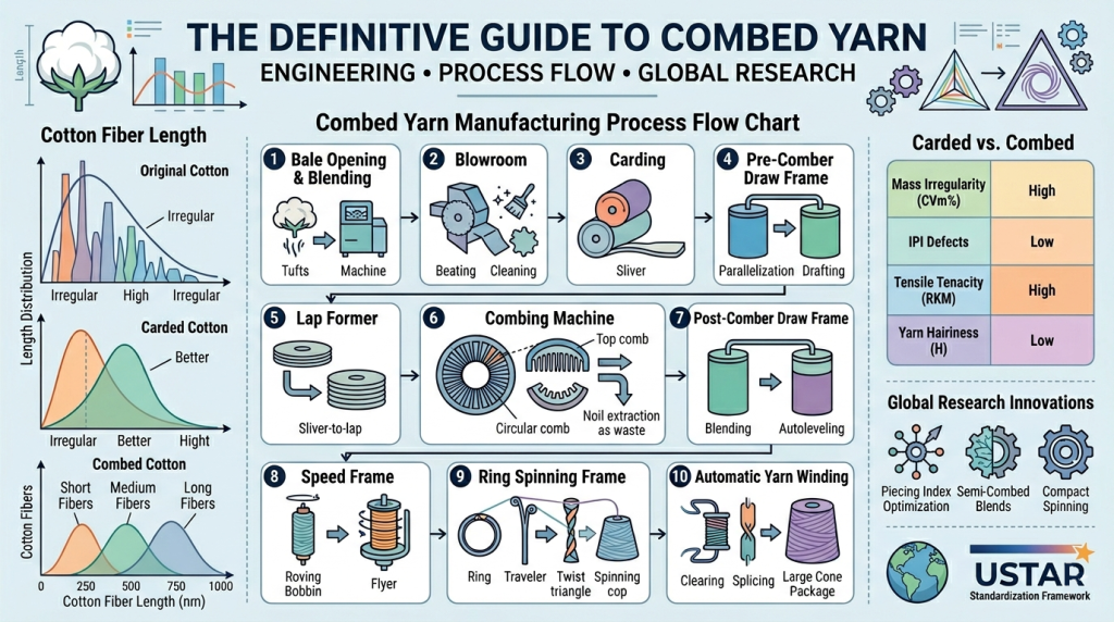 The Definitive Guide to Combed Yarn: Engineering, Process Flow, and ...