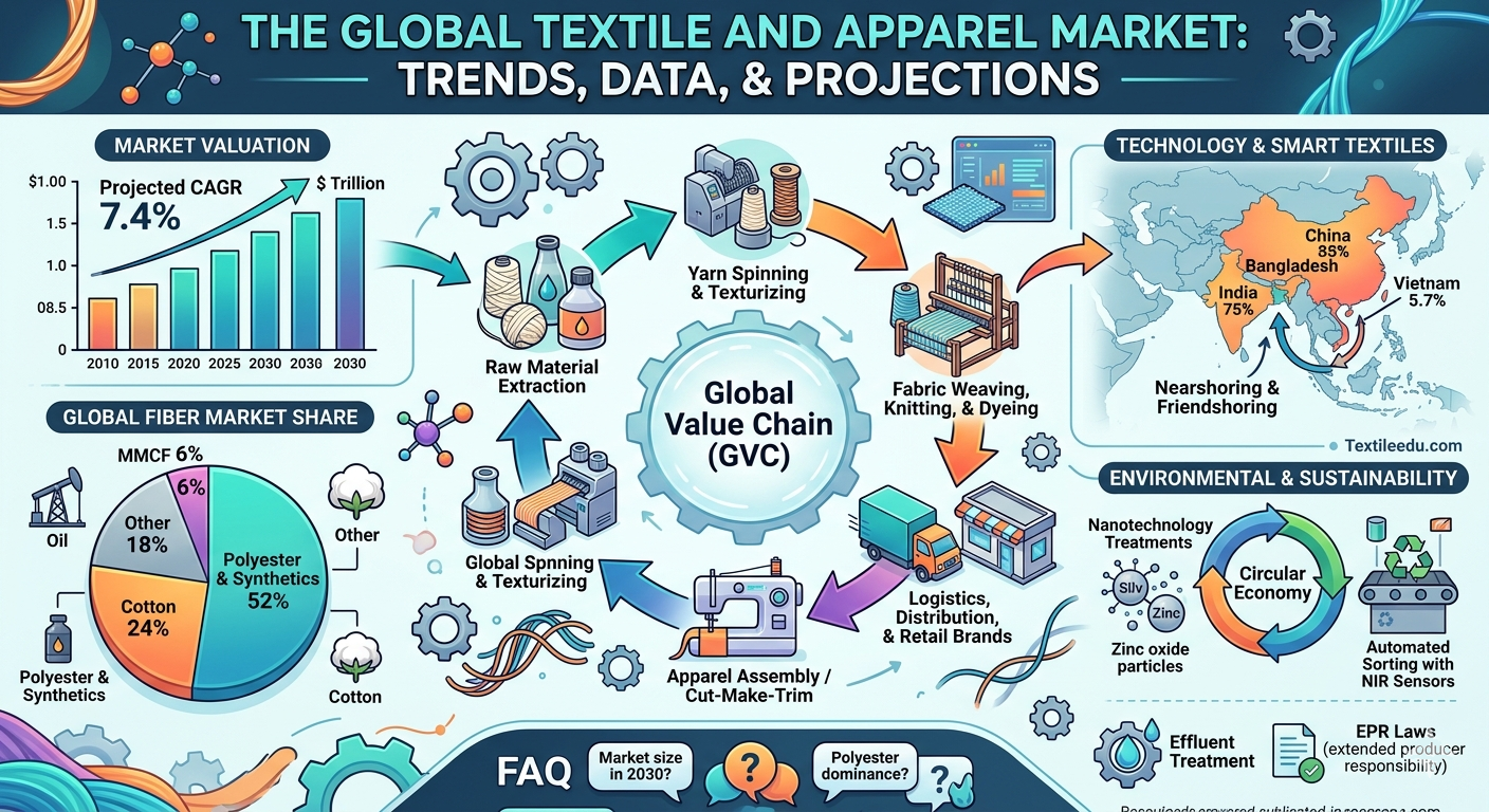 Textile Consumption Map Global Textile and Apparel Market: Deep Dive Trends & Projections
